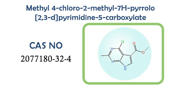 Methyl-4-chloro-2-methyl-7H-pyrrolo[2,3-d]pyrimidine-5-carboxylate
